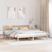 Struttura letto con testiera 180x200 cm Legno massello di pino