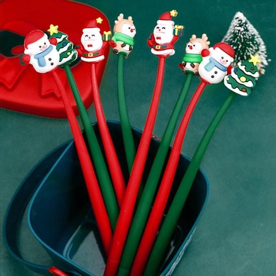 Penne per albero di Natale con animali, pennarelli per albero di Natale e penna da disegno per studenti | Materiale per scrittura a mano