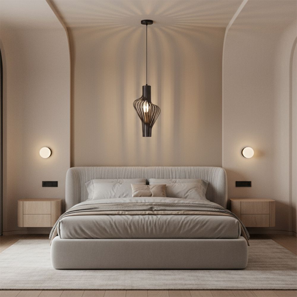 Lampada Da Soffitto Geometrico Nero APP484-1CP