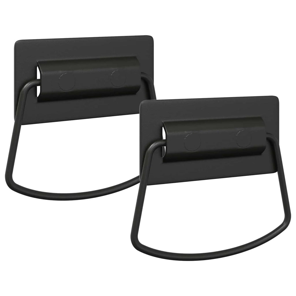 Maniglie per Armadi 2 pz Nero 85 x 45 mm Metallo CFW5718585