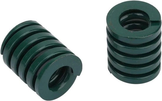 Veer diapason 25mm OD 12,5mm ID 2 pezzi - Veer pesante per applicazioni di stampaggio - Colore verde - Per macchine di iniezione di plastica - Per sistemi di schiuma e diiesistema - Applicazioni di stampaggio interno