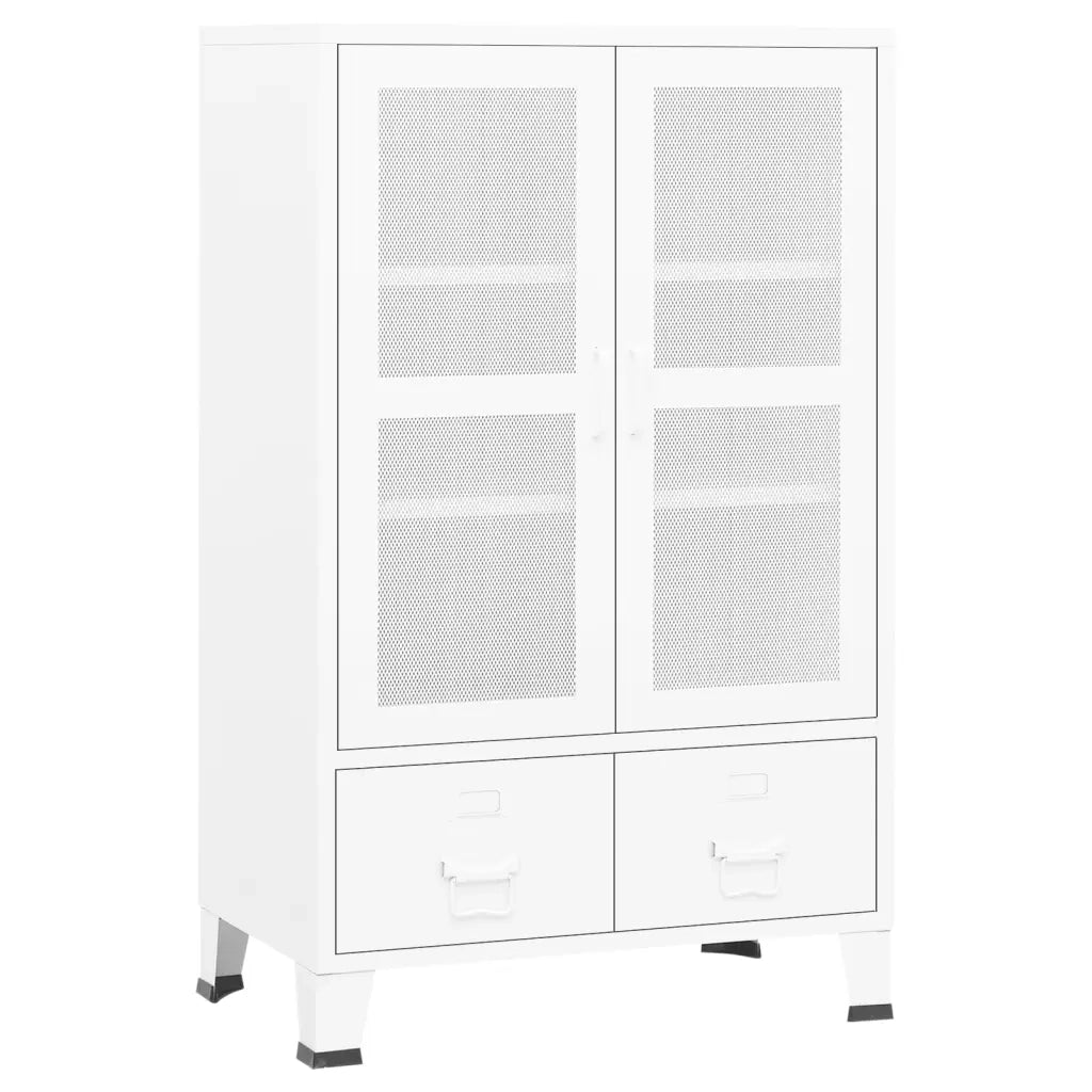 Armadio Classificatore Industriale Bianco 70x40x115 cm Metallo 339622