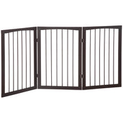 Barriera di sicurezza pieghevole 3 pannelli ¨C zephmum ¨C 160x76 cm colore marrone