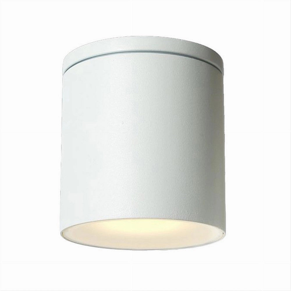 Trade Shop - Applique Da Soffitto A Cilindro Esterno Moderno Lampada Plafoniera Gu10 Ip54 H94 - Bianco