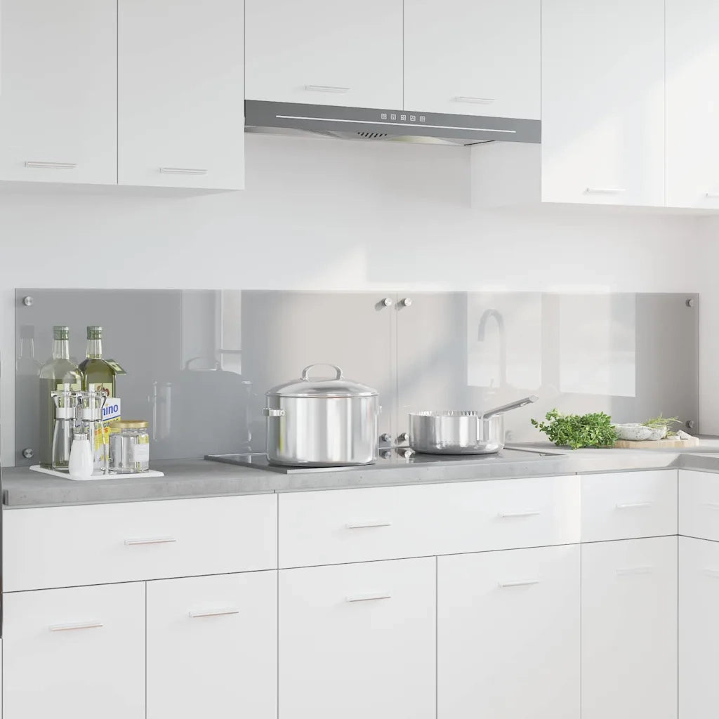 Schienale da cucina 2 pcs Grigio chiaro 100 x 40 cm 3415455