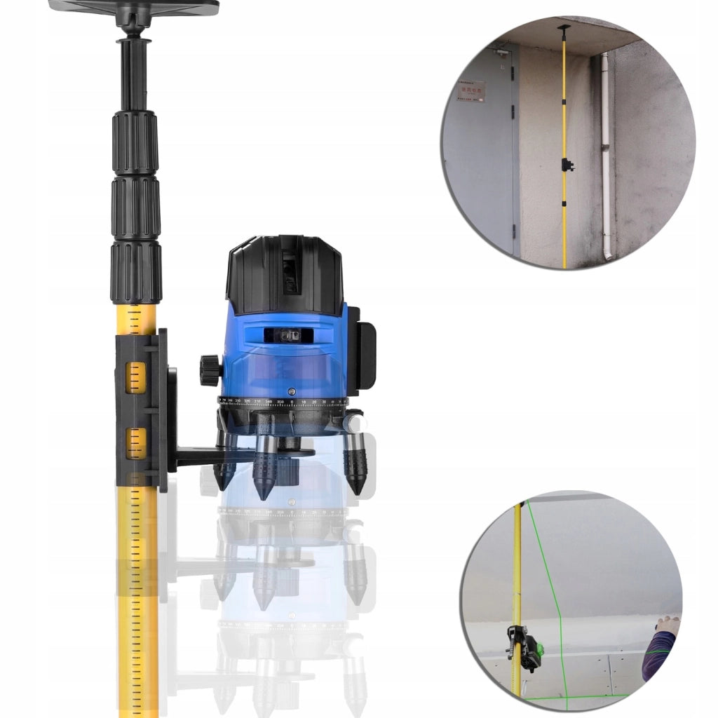 Asta Telescopica in Alluminio 405 cm con Custodia – Regolabile, Filettatura 1/4", Leggera e Portatile