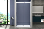 Box doccia 110 cm porta scorrevole SENZA TELAIO H200 cm cristallo 8mm MILLY profilo cromato