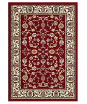 Tappeto P2079 rosso cm.280x470 motivo classico orientale persiano, economico resistente facile da pulire