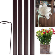 Supporti per piante di interni - Paline di sostegno per piante a stelo vaso giardino fiori sostenimento asta ringhiera flessibile - 20 pezzi