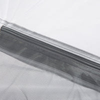 Tenda da Campeggio 4 Persone 325x183x130 cm con Vestibolo e Finestre Grigia