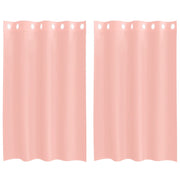 Tende in Voile con Occhielli 2 pz Rosa 140x175 cm