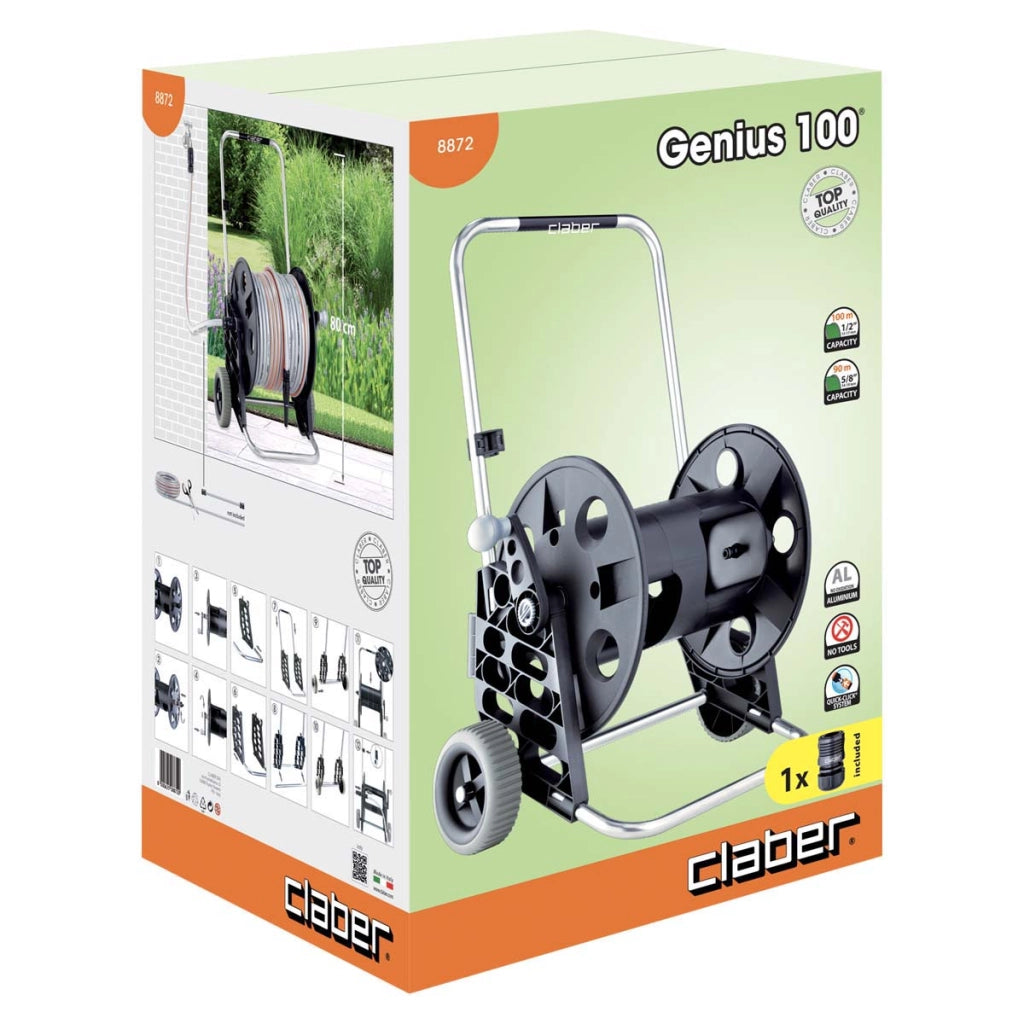 AVVOGITUBO CARRELLATO GENIUS 100 MT.100 8872    CLABER