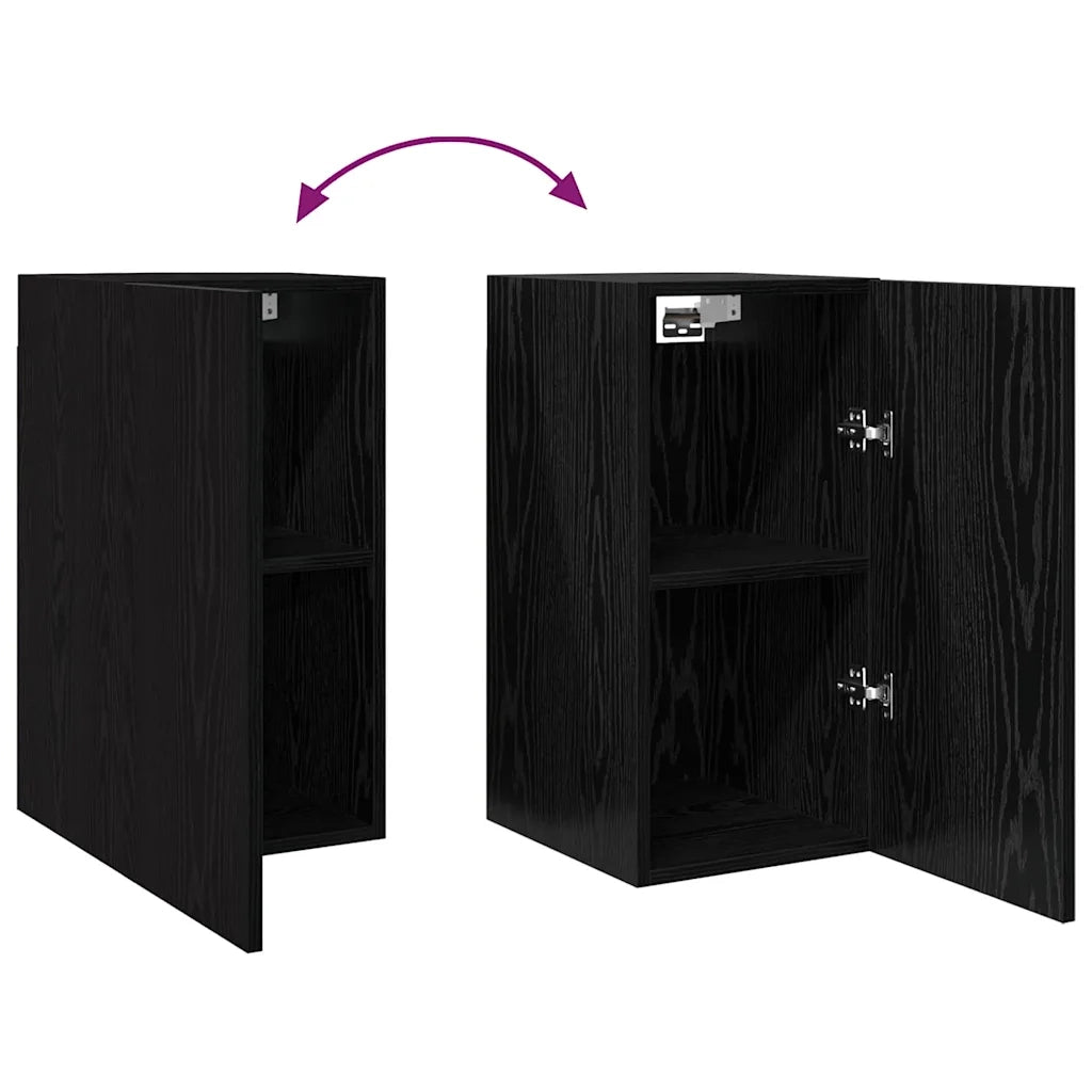 Set mobile TV 7 pcs Rovere Nero 30,5 x 30 x 60 cm 3393145