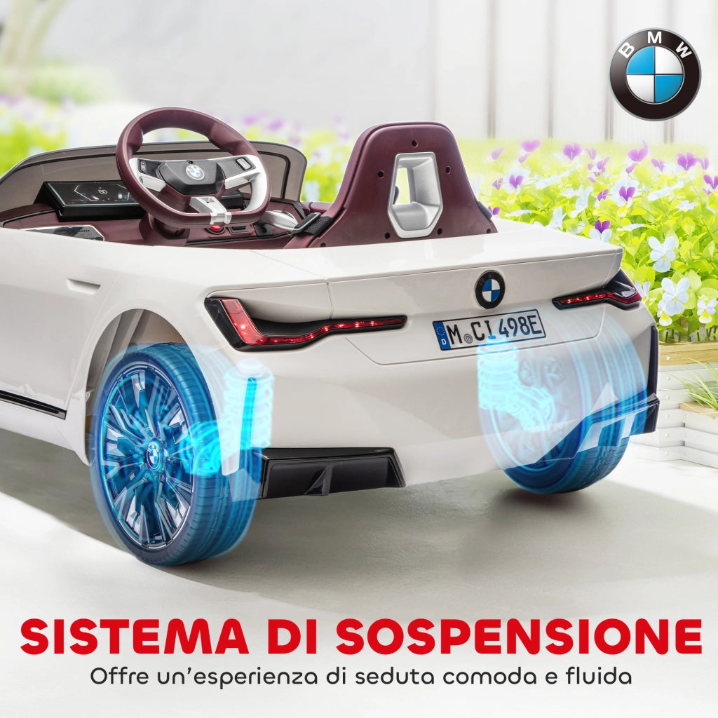 Automobile Bambini Elettrica con Telecomando ¨C zephmum ¨C Bianco 115x67x45 cm