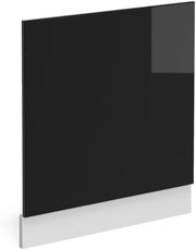 Pannello frontale R-Line, Nero lucido, 60 cm senza piano di lavoro, per la libera combinazione all'interno di sistemi cucina modulari