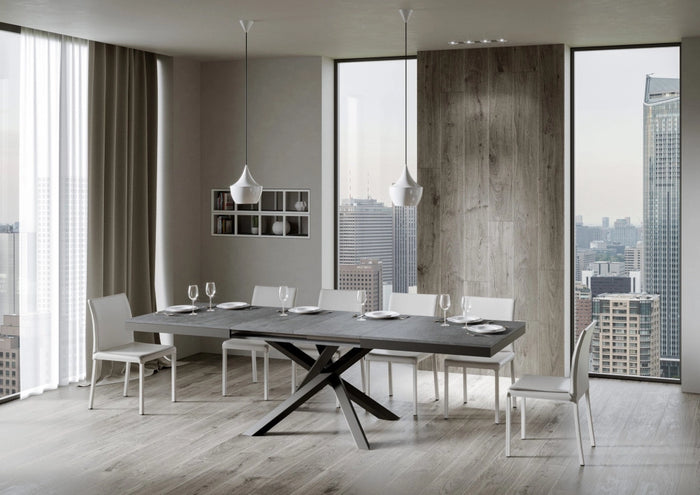 Tavolo Allungabile 160-264x90x80 cm Volantis Evolution Cemento