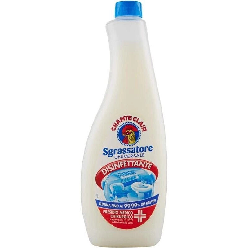 CHANTECLAIR RICARICA SGRASSATORE UNIVERSALE 700 ML DISINFETTANTE 99,99