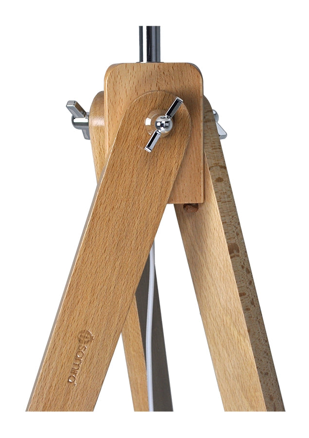 Lampada da terra con treppiede in legno, piantana - Aisha - FL25AIPL
