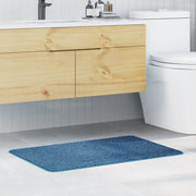 Tappetino da bagno rettangolare blu 60x90 cm polipropilene antiscivolo