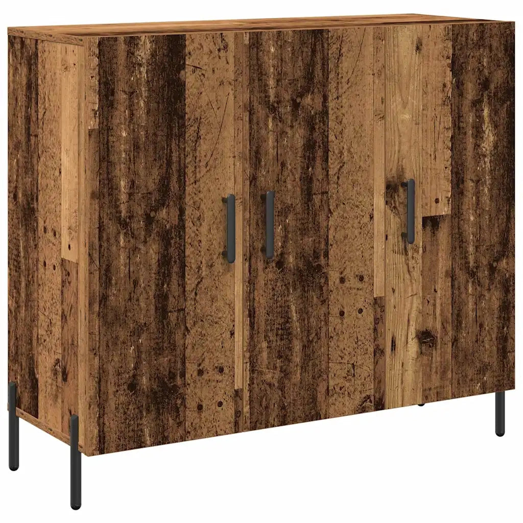 Credenza | Madia | Buffet da pranzo | Armadio da pranzo Legno vecchio 90 x 34 x 80 cm Legno multistrato