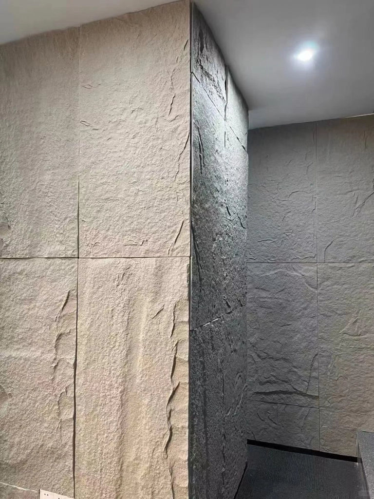 Kit 10 Pannelli Decorativi Montreal in Poliuretano - Effetto Roccia 3D - 120x60x3 cm