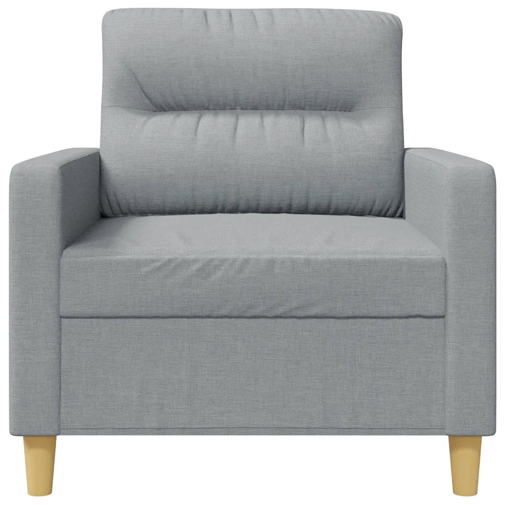 Poltrona Grigio Chiaro 60 cm in Tessuto 359219