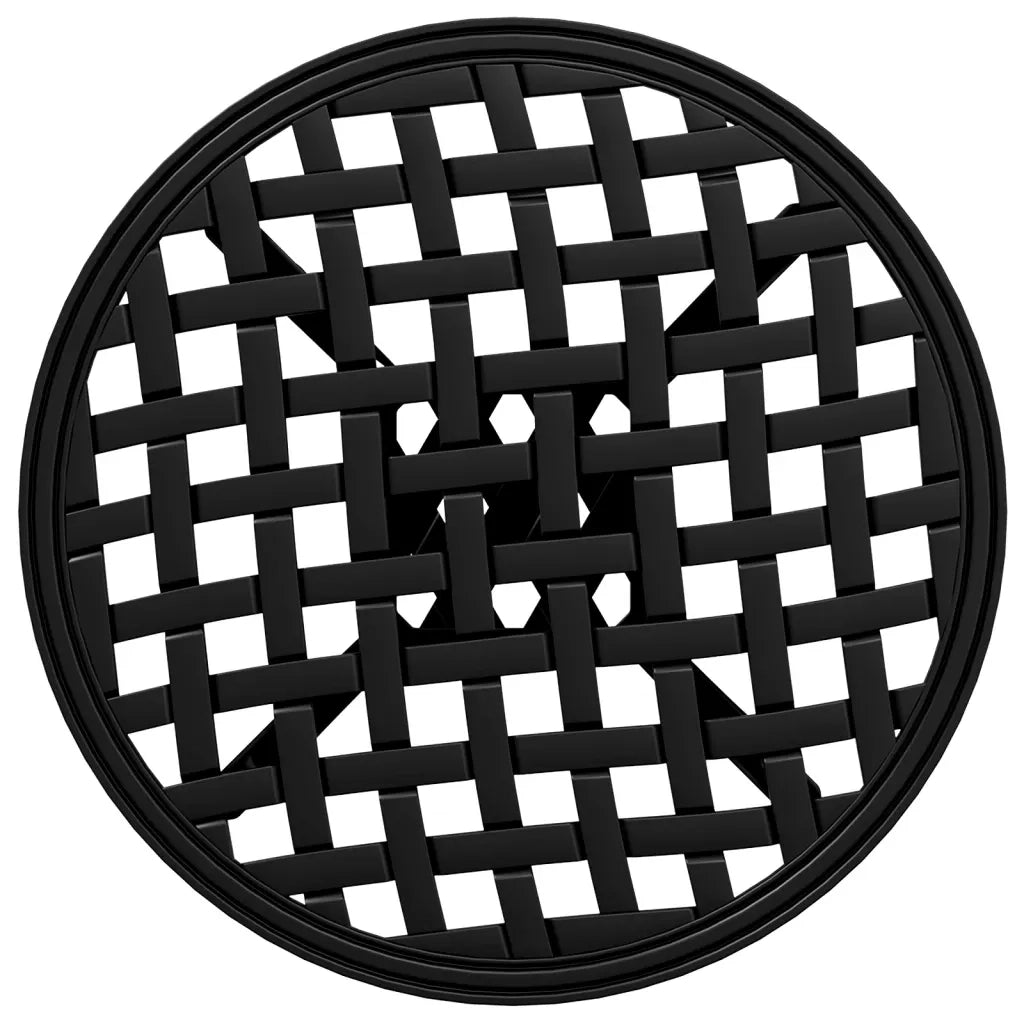 Tavolo da Giardino Nero Ã˜48x53 cm in Alluminio Pressofuso