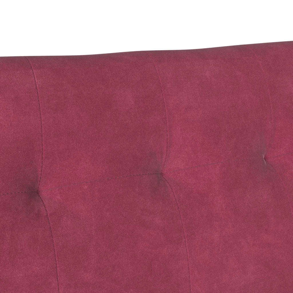Panca Chesterfield Rosso Vino 112 x 65,5 x 75 cm Velluto 42019290