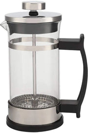Caffettiera a stoviglie francesi - Acciaio inossidabile - Vaschetta in borosilicato - Doppia filtrazione - Dimensioni compresse 11x7,2x16,3 cm - Utilizzo domestico