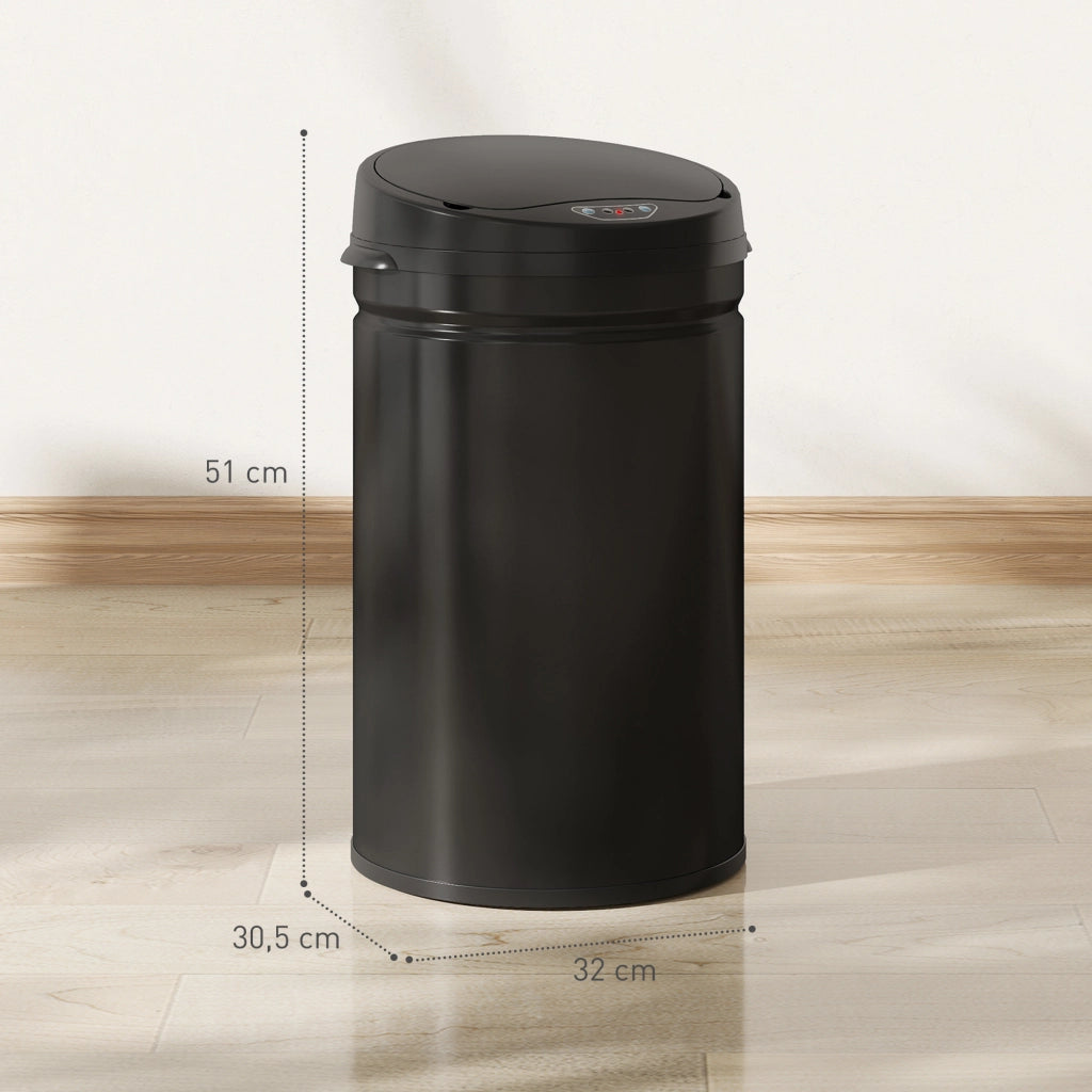 Cestino Sensore 30 Litri ¨C Zephmum ¨C Acciaio Inox Senza Contatto