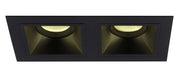 Faretto incasso rettangolare nero 2xGU10 50W Maxlight
