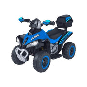Moto elettrica globo 42898 espidko moto quad 8,4v 4,5 ah litio blu