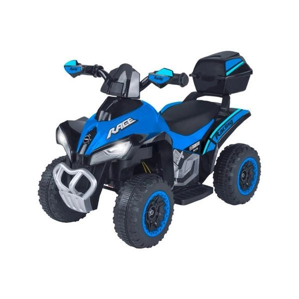 Moto elettrica globo 42898 espidko moto quad 8,4v 4,5 ah litio blu