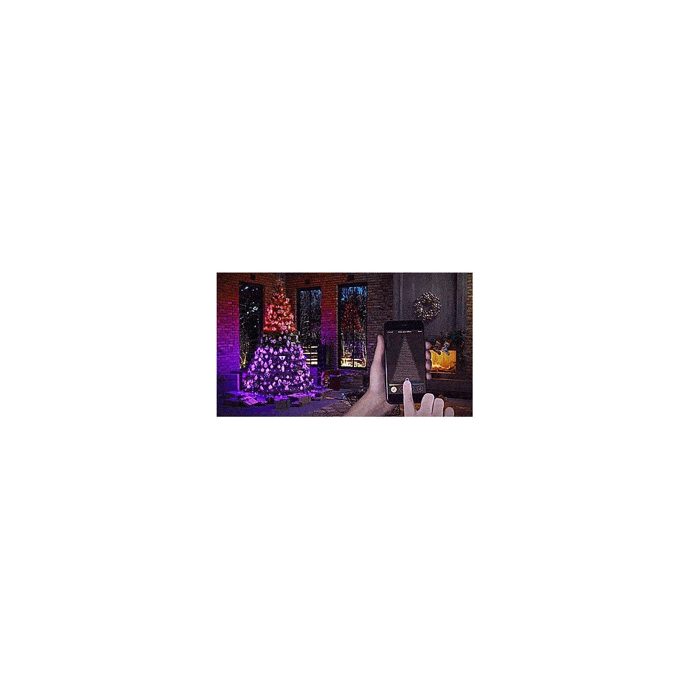 Trade Shop - Catena Luminosa Per Albero Controllo Remoto Tramite App Wifi Smart 180 Led Rgb -