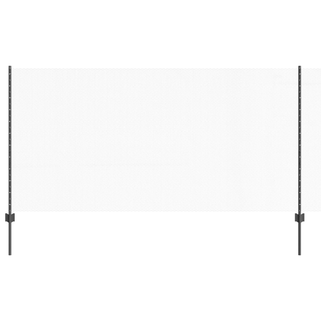 Pali di Recinzione  22 pezzi U-Channel Grigio 120 cm Acciaio