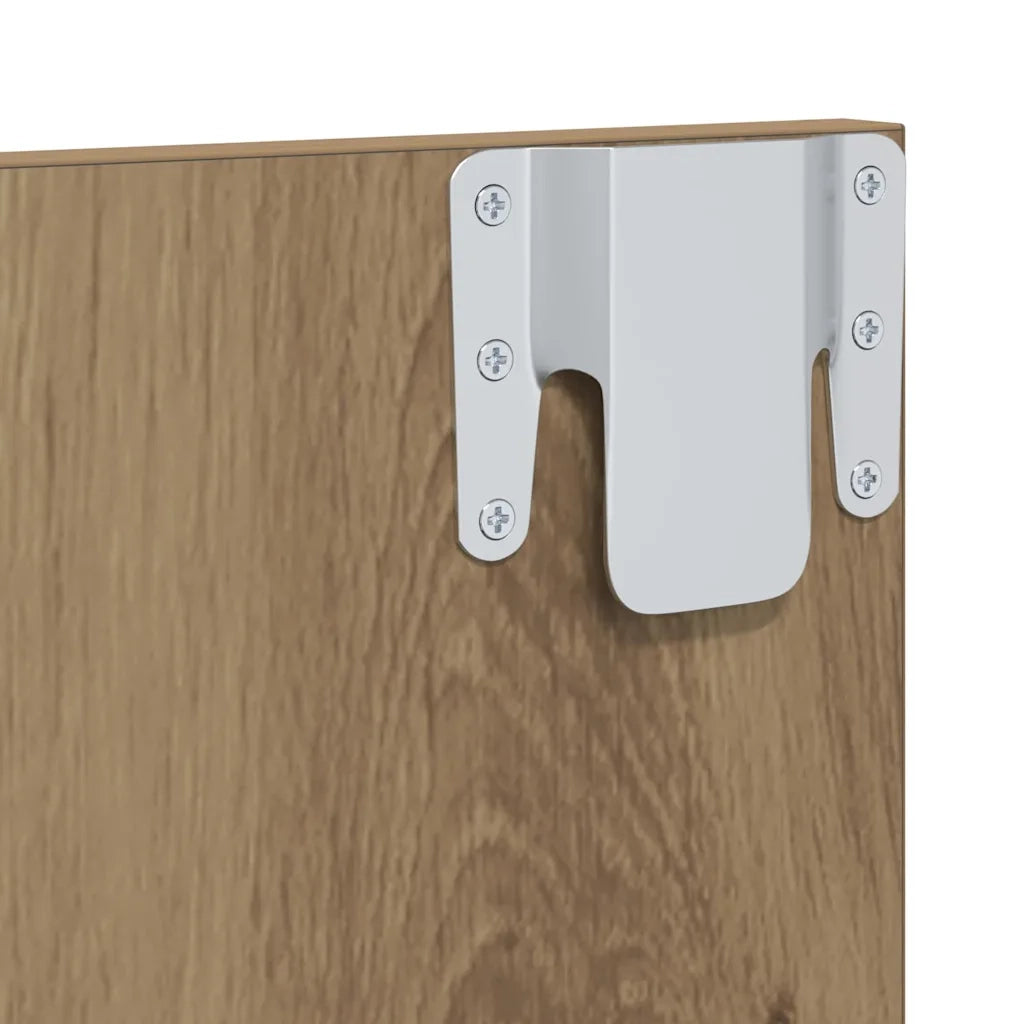 vidaXL Mobile TV da Parete rovere artigianale 120 x 23.5 x 90 cm