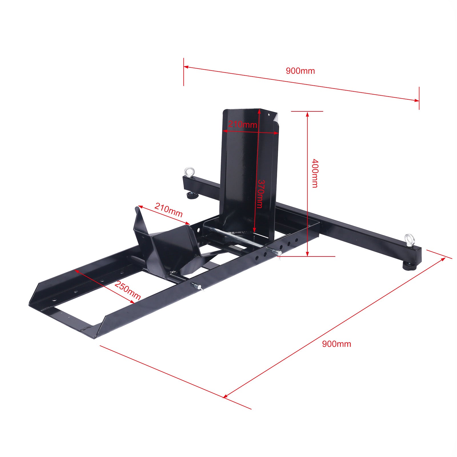 Cavalletto alzamoto per ruota anteriore, pneumatici da 15-22 pollici con larghezza 80-127 mm