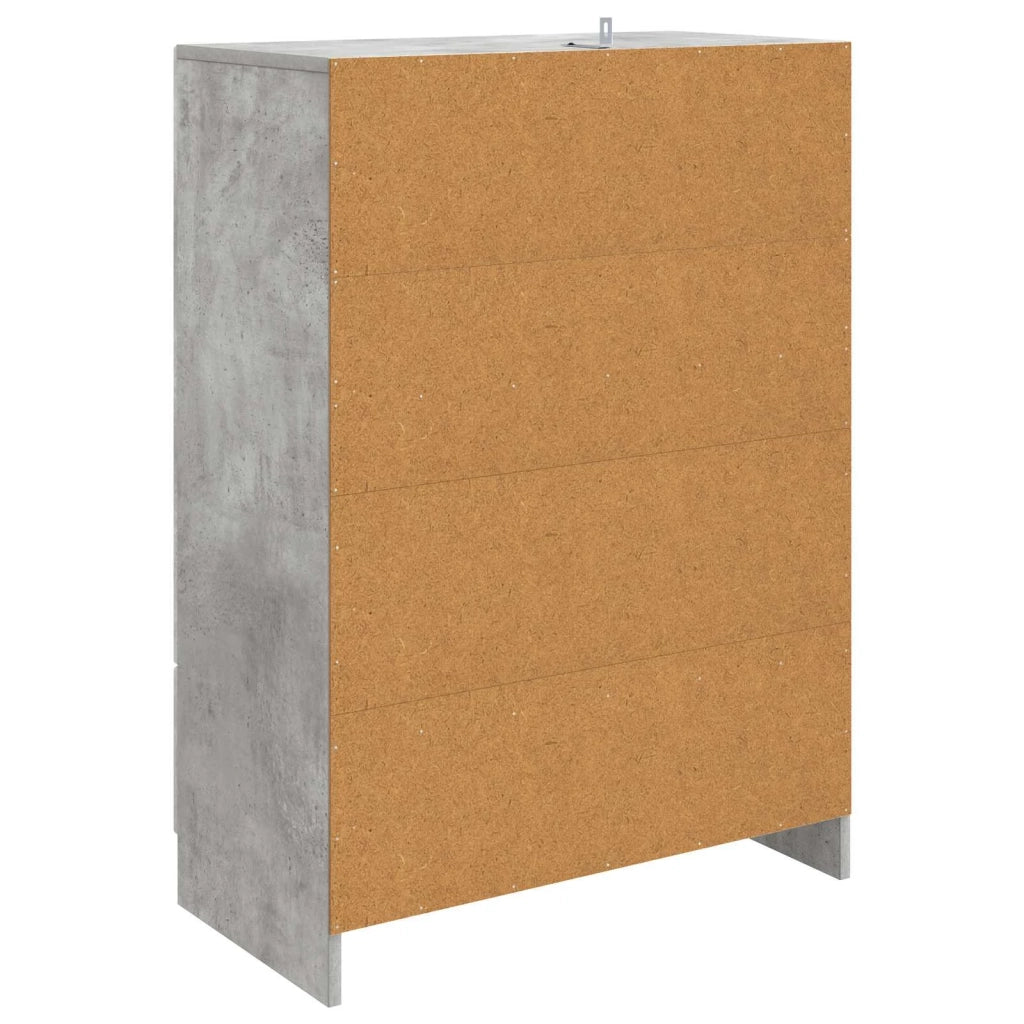 Credenza Grigio Cemento 66 x 34,5 x 92 cm Legno ingegnerizzato