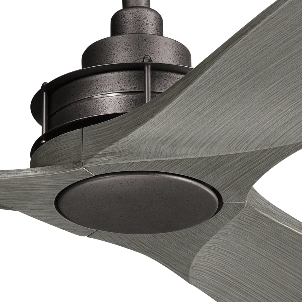 Ventilatore soffitto 142cm con telecomando grigio Ried Kichler