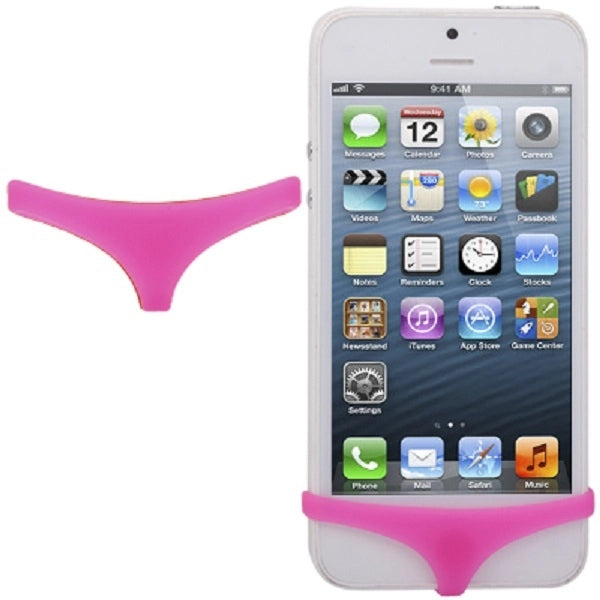 BIANCHERIA INTIMA SLIP MUTANDINA COVER IPHONE 4 4S 5 PER TASTO SILICONE ROSA