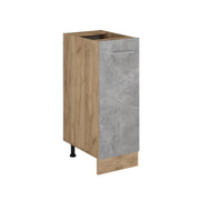 Armadio cucina dispensa alto R-Line Calcestruzzo/Rovere dorato 30 cm senza piano di lavoro Vicco