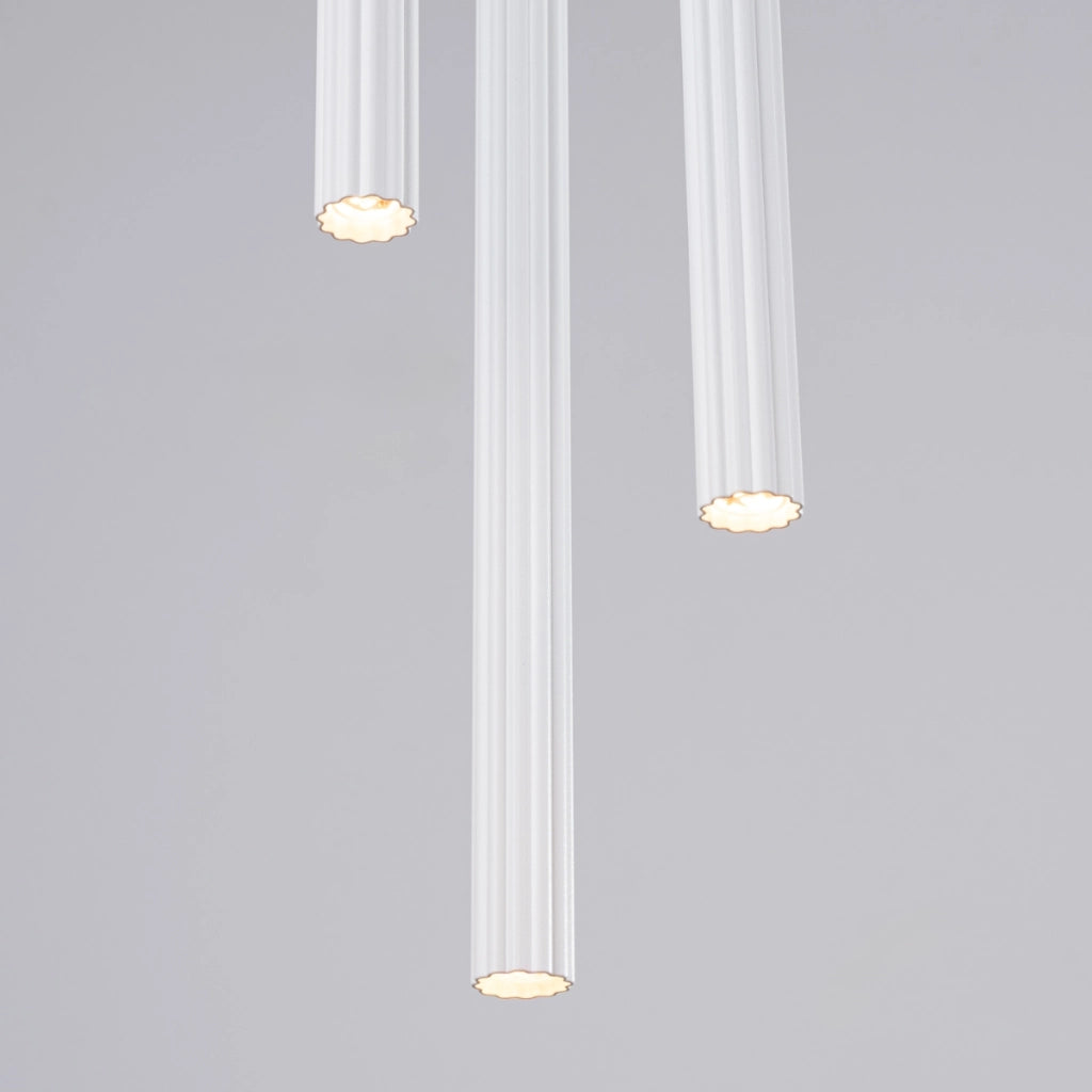 Lampada tubolare in acciaio moderno ARCHE Ocean Green 3x8W LED G9 Bianco