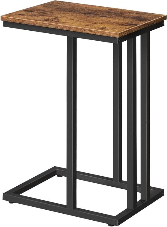 Biblioteca supplementare con gambe regolabili e telaio metallico – Scuro marrone, facile da montare (EBF02SF01G1)