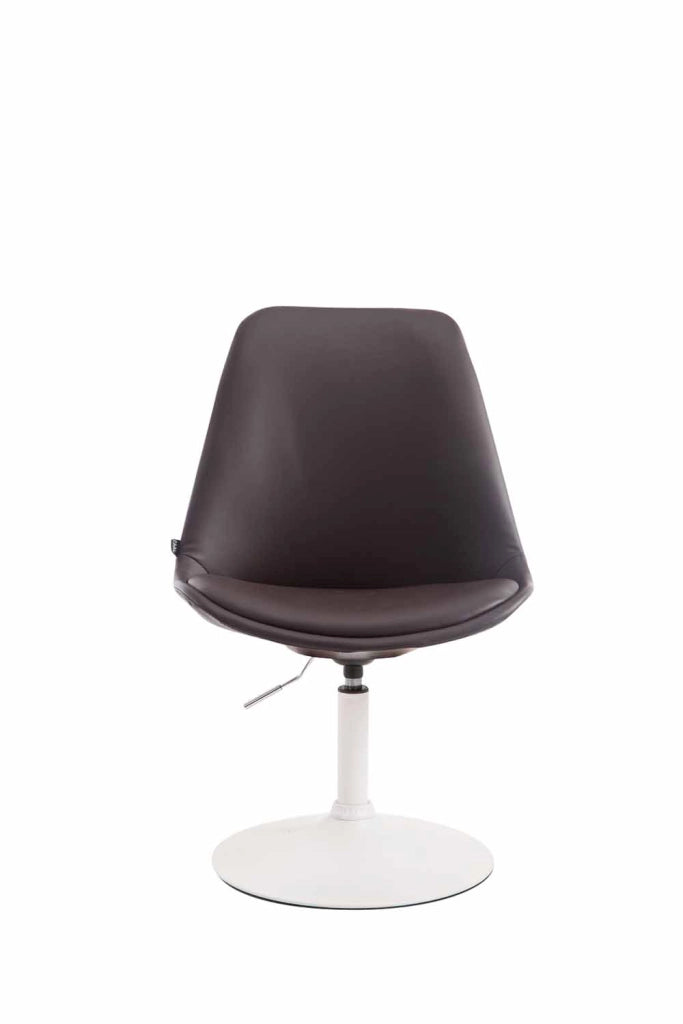 Sedia da pranzo MAVERICK in similpelle marrone,bianco