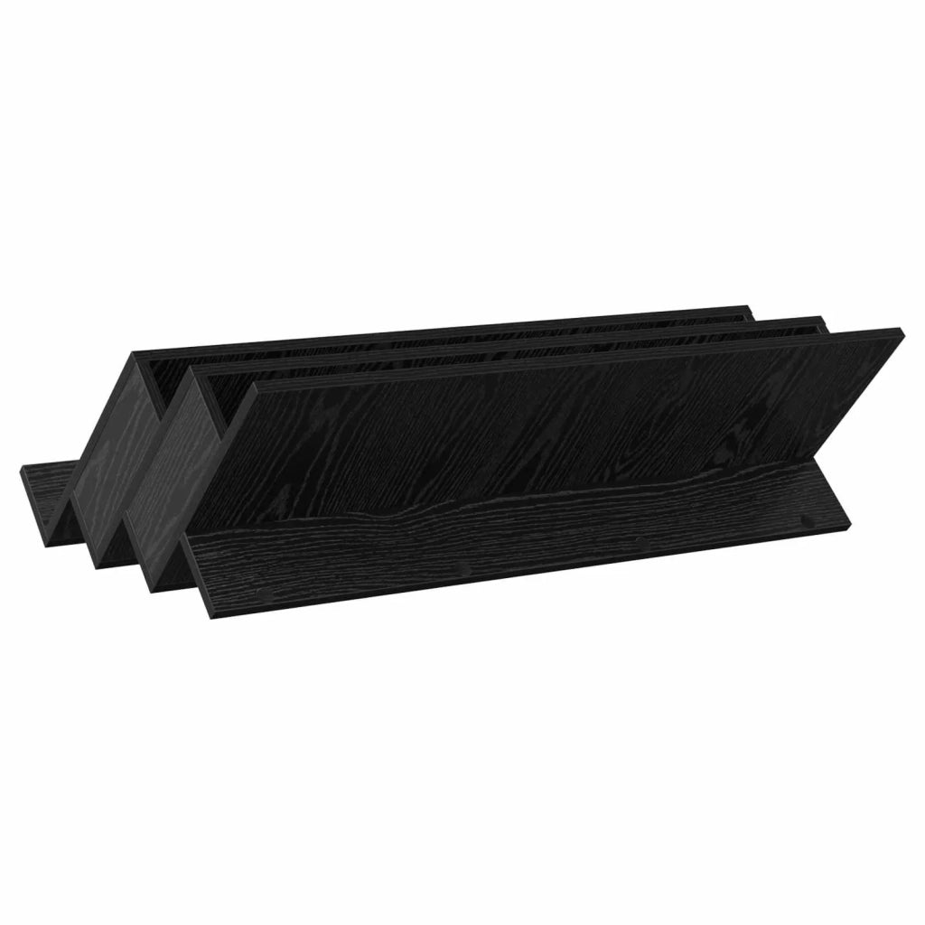 Scaffale per riviste Rovere Nero 90 x 53 x 28,5 cm CFW9278251