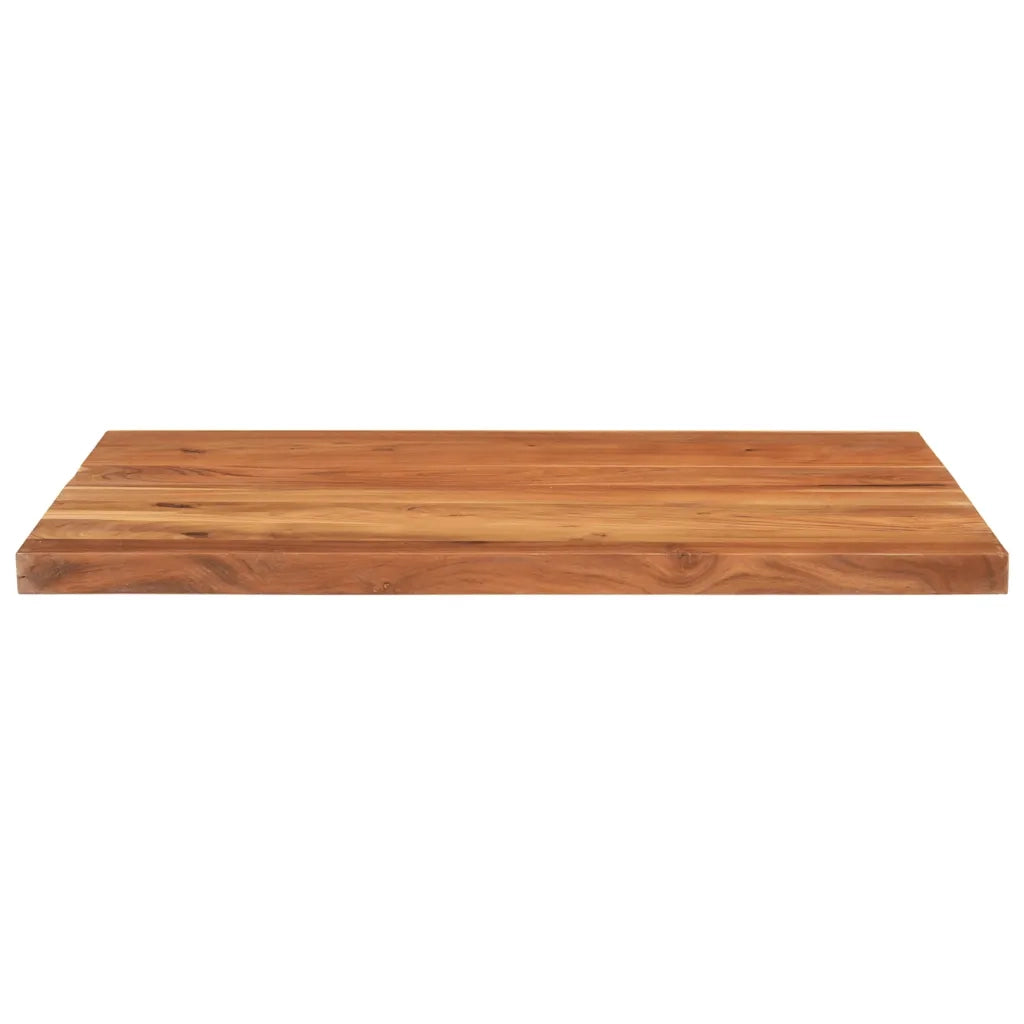 Piano Tavolo 110x80x3,8 cm Rettangolare Legno Massello Acacia 371006