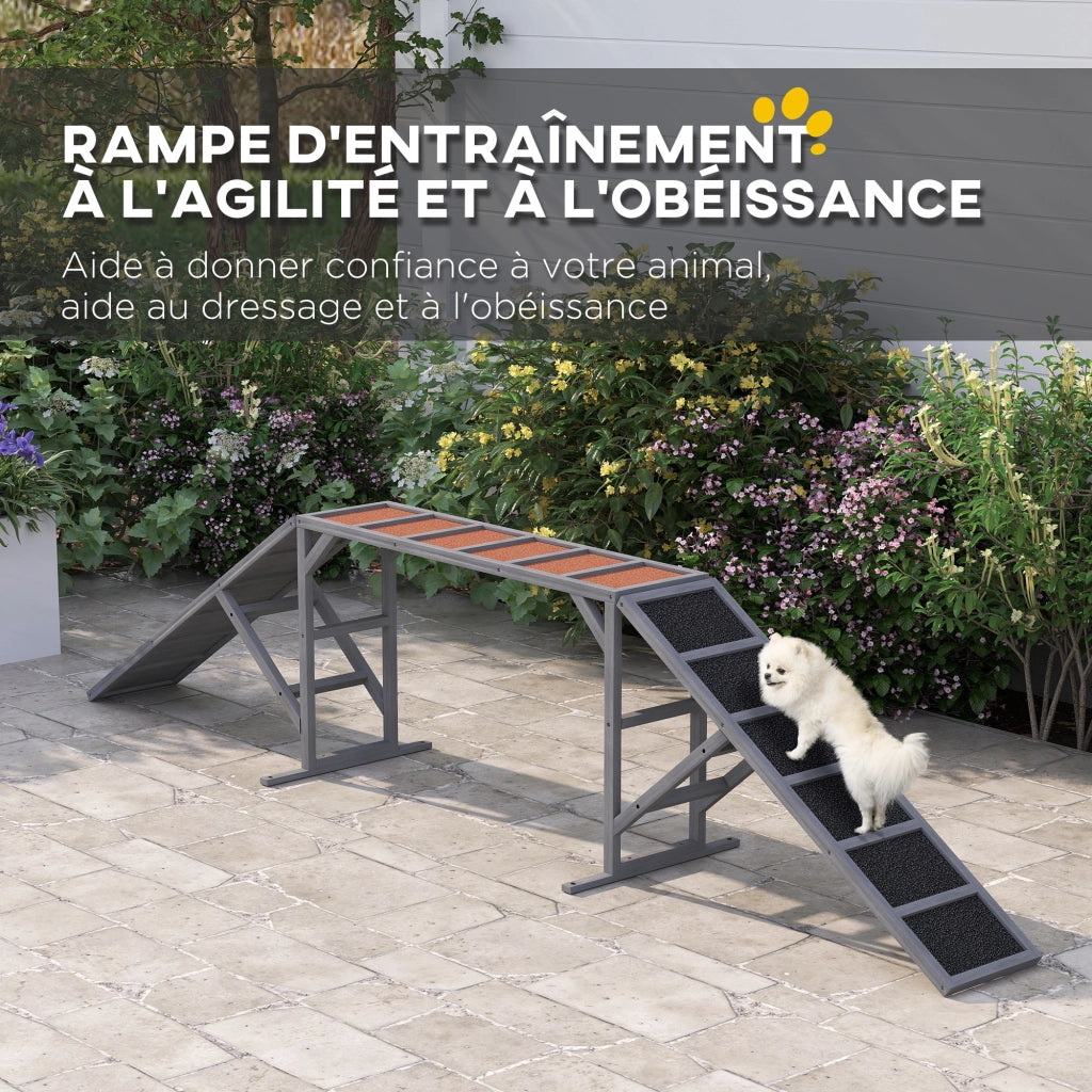 Attrezzatura Agilit¨¤ per Cani ¨C zephmum ¨C 335x55x60cm Grigio