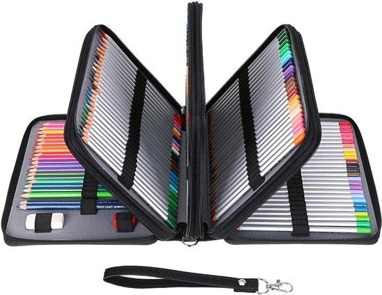 Etui a Portafoglio con Design Moderno e Grande Capacità, con Pochette Multistrato in Pelle PU per Organizzare Carte e Documenti.