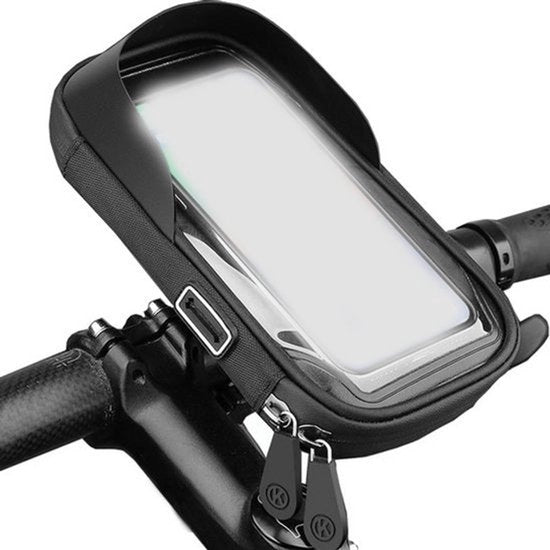 Supporto per smartphone per bicicletta - Supporto per smartphone acqua resistente 360° girevole touchscreen borsa da bicicletta smartphone fino a 64 pollici