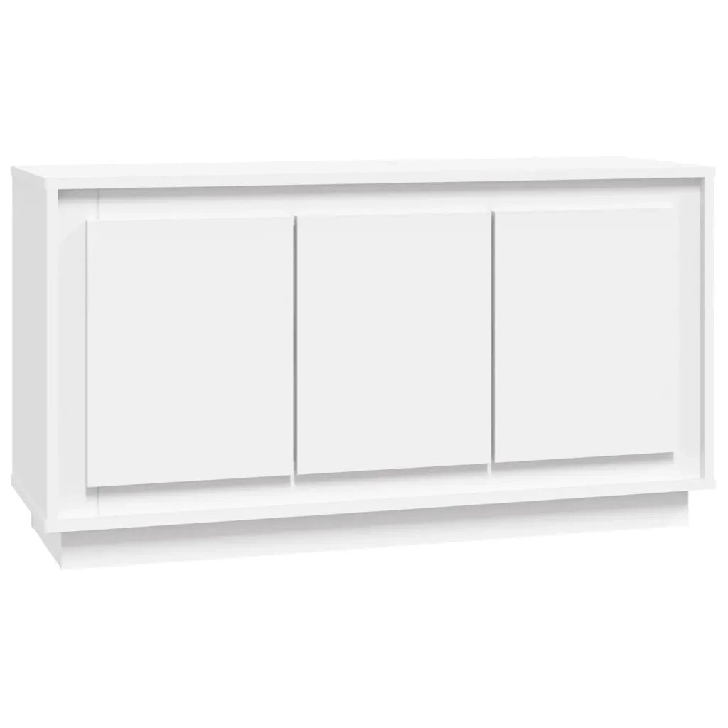 Credenza-Buffet-Armadio da cucina Bianca 102x35x55 cm in Legno Multistrato